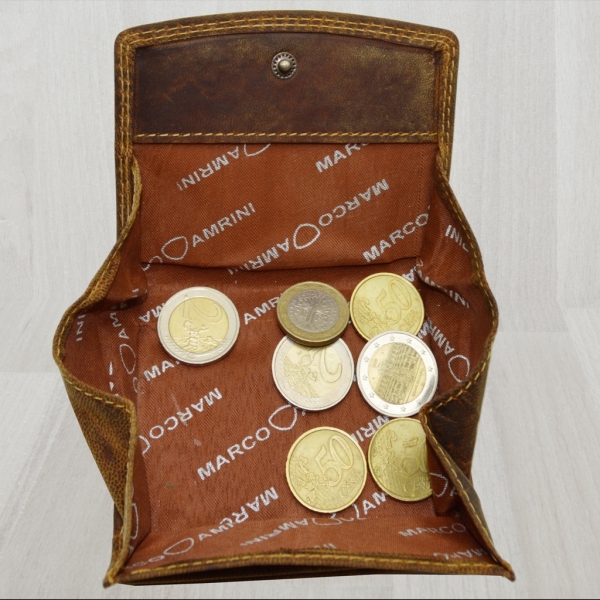 flevado Geöltes Leder RFID Schutz Portemonnaie 100% Voll Leder Geldbörse Wiener Schachtel Brieftasche Geldbeutel